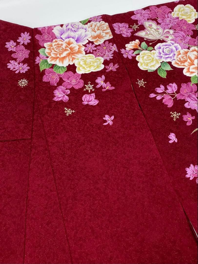 振袖 豪華 銀通し 金彩 銀彩 ラメ刺繍 薔薇 身丈169cm 撥水加工済 