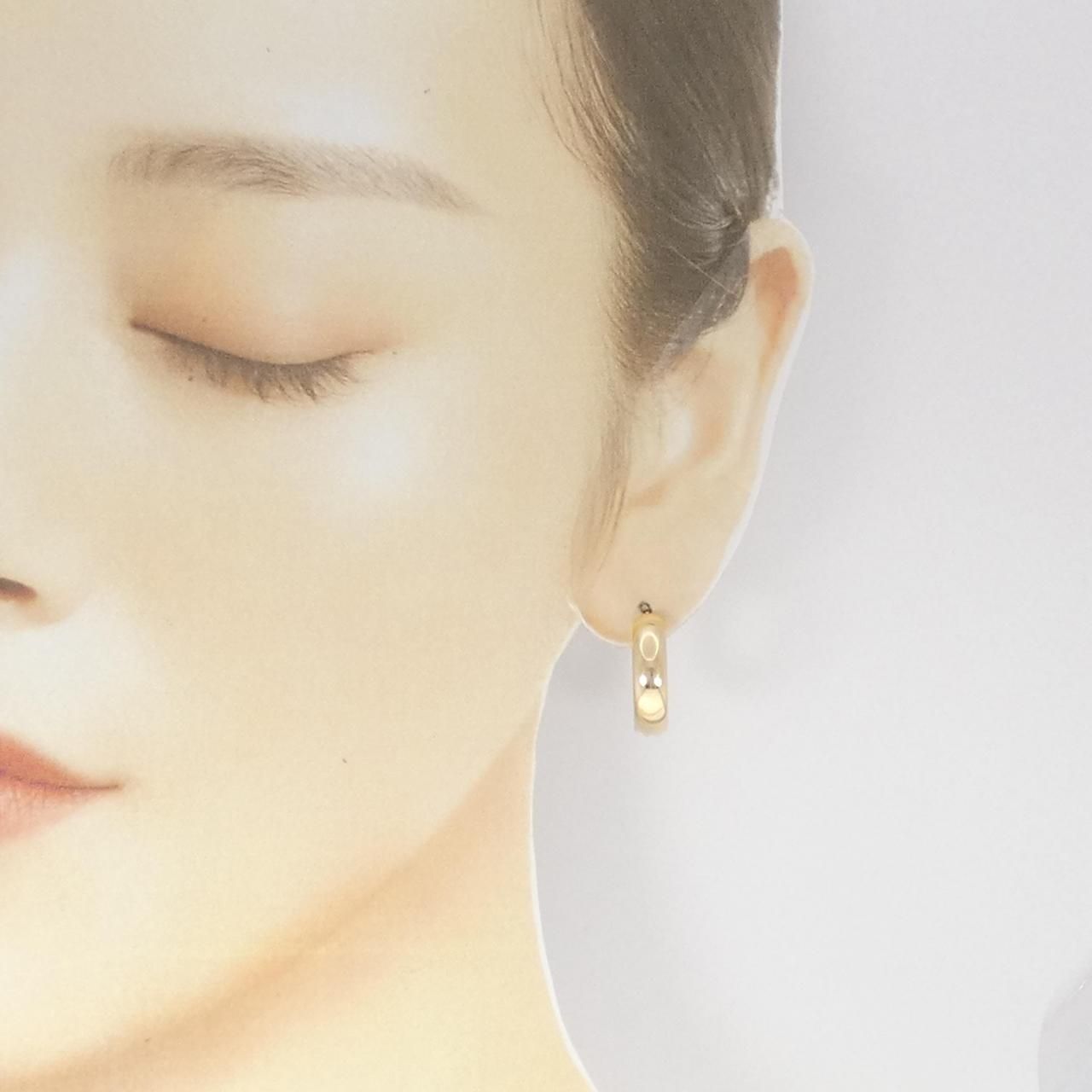 新品】K18YG フープ ピアス ete ピアス K18YG フープ レディース