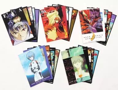 ポストカード キャラクター 全25種セット 新世紀エヴァンゲリオン ダブルシール ポストカード