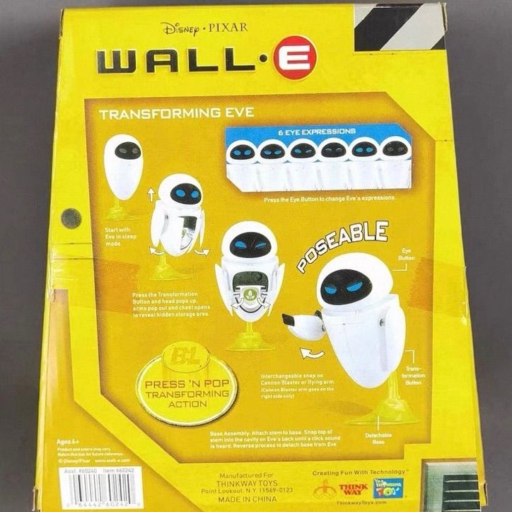 18cm 海外限定 イヴ アクションフィギュア 正規品 WALL-E
