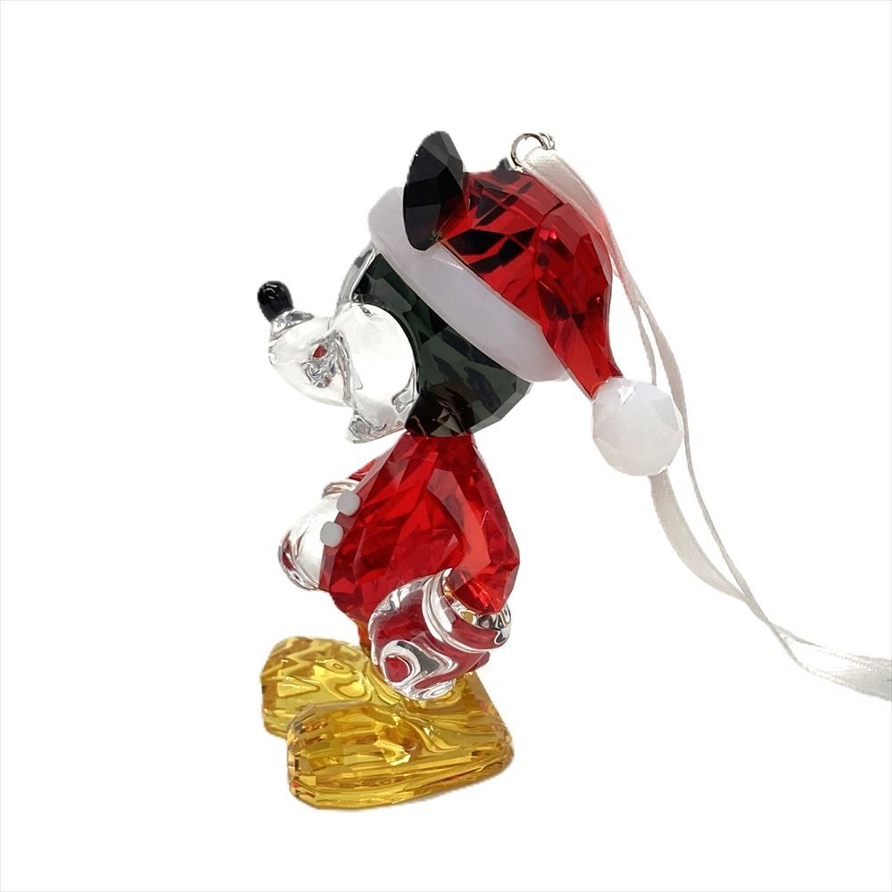 SWAROVSKI - スワロフスキー SWAROVSKI ディズニー Disney ミッキーマウス クリスマス オーナメント オブジェ 置物 5004690 クリア サンタクロース【中古】 スワロフスキー SWAROVSKI ディズニー Disney ミッキーマウス