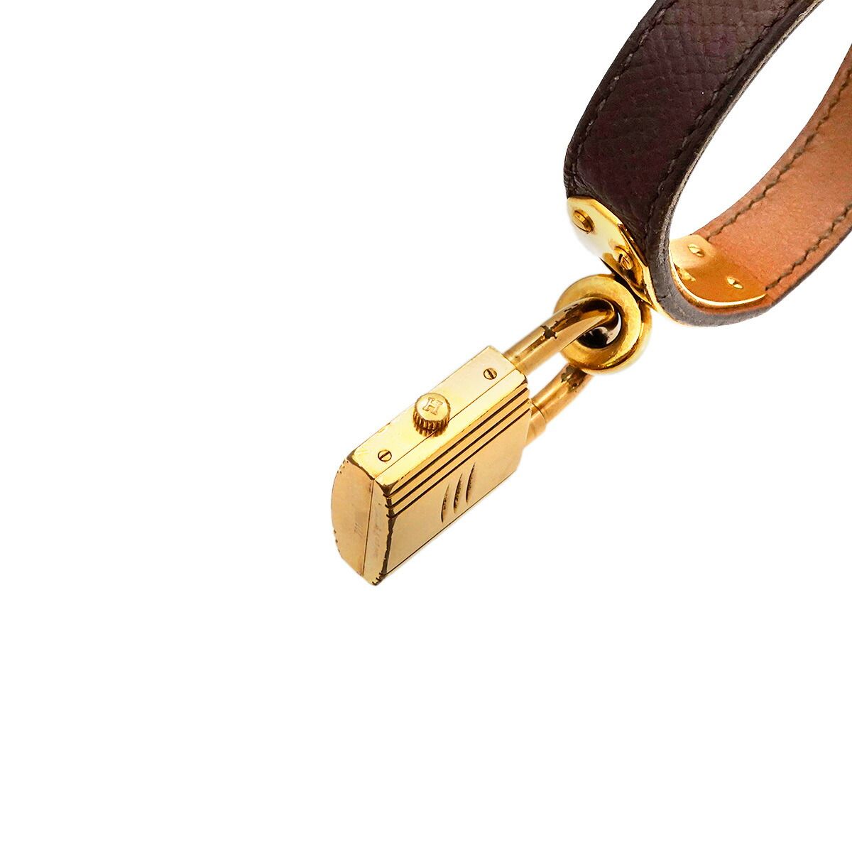 HERMES ケリー　時計　ブラウン HERMES エルメス ケリー クロシェット ウォッチ 腕時計 シルバー