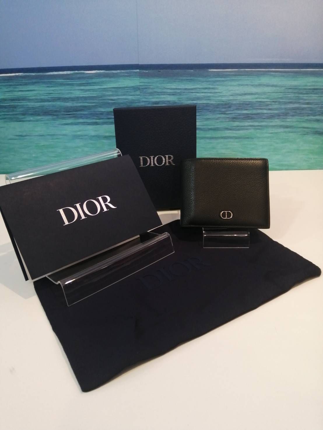 【中古】Christian Dior クリスチャン ディオール CD Icon グレインドカーフスキン2ESBC027  DIOR 送料無料