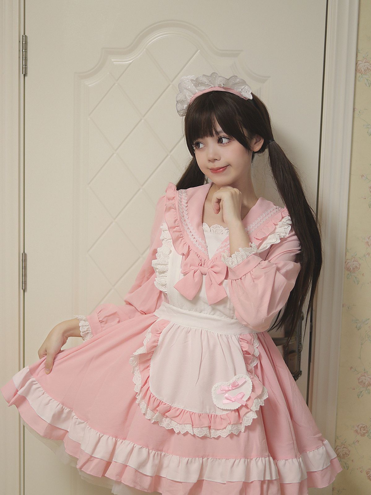 ゆめかわ♡ピンクいちごメイド服セット kos57☆ | ゆめかわガール ゆめかわ