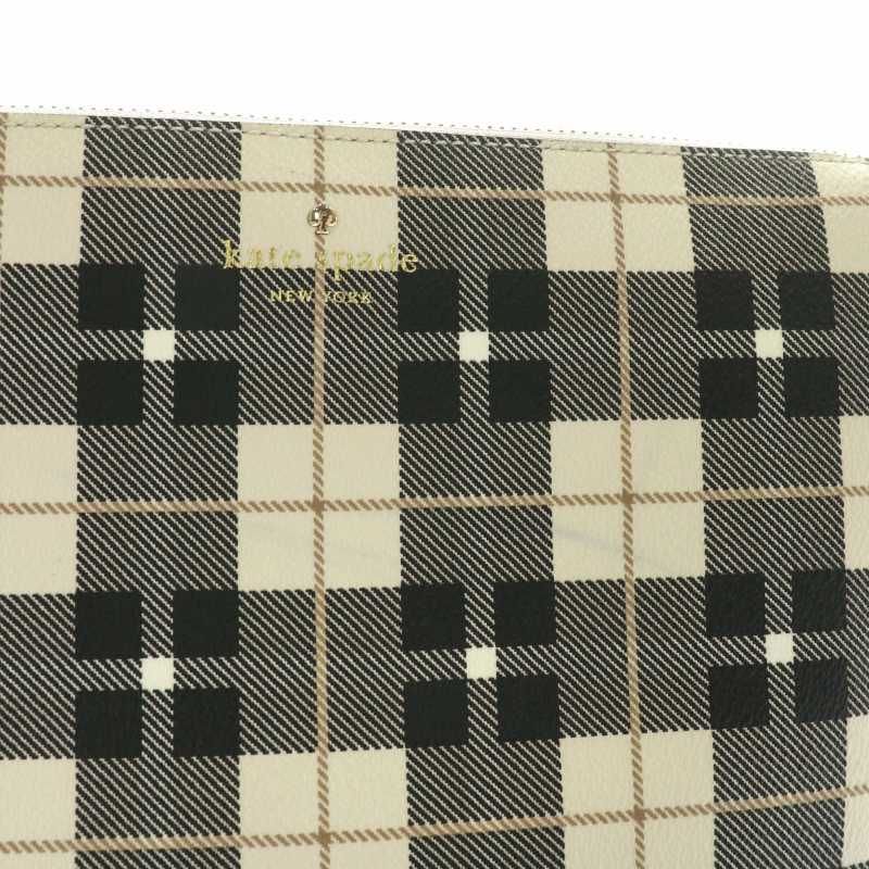 ケイトスペード KATE SPADE ショルダーバック PVC チェック柄 総柄