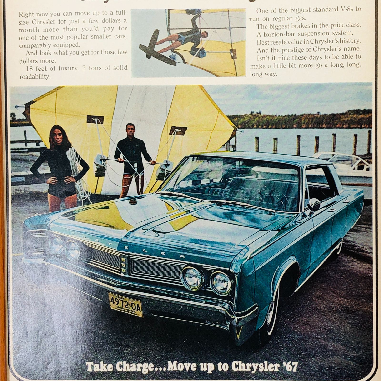 ビンテージ 広告 ポスター フレーム付 当時物 オリジナル 『 クライスラー (CHRYSLER) 』 1960's アメリカ 輸入 雑貨 ヴィンテージ  雑誌 アドバタイジング レトロ ( AZ1133 ) - メルカリ