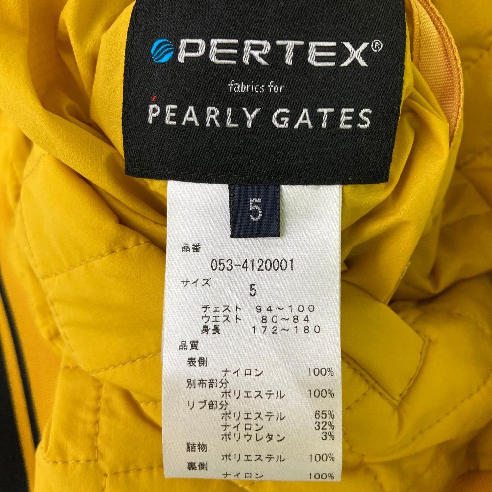パーリーゲイツ リバーシブルジャケット サイズ5 パーテックス中綿入り リバーシブル スニードジャック｜PEARLY