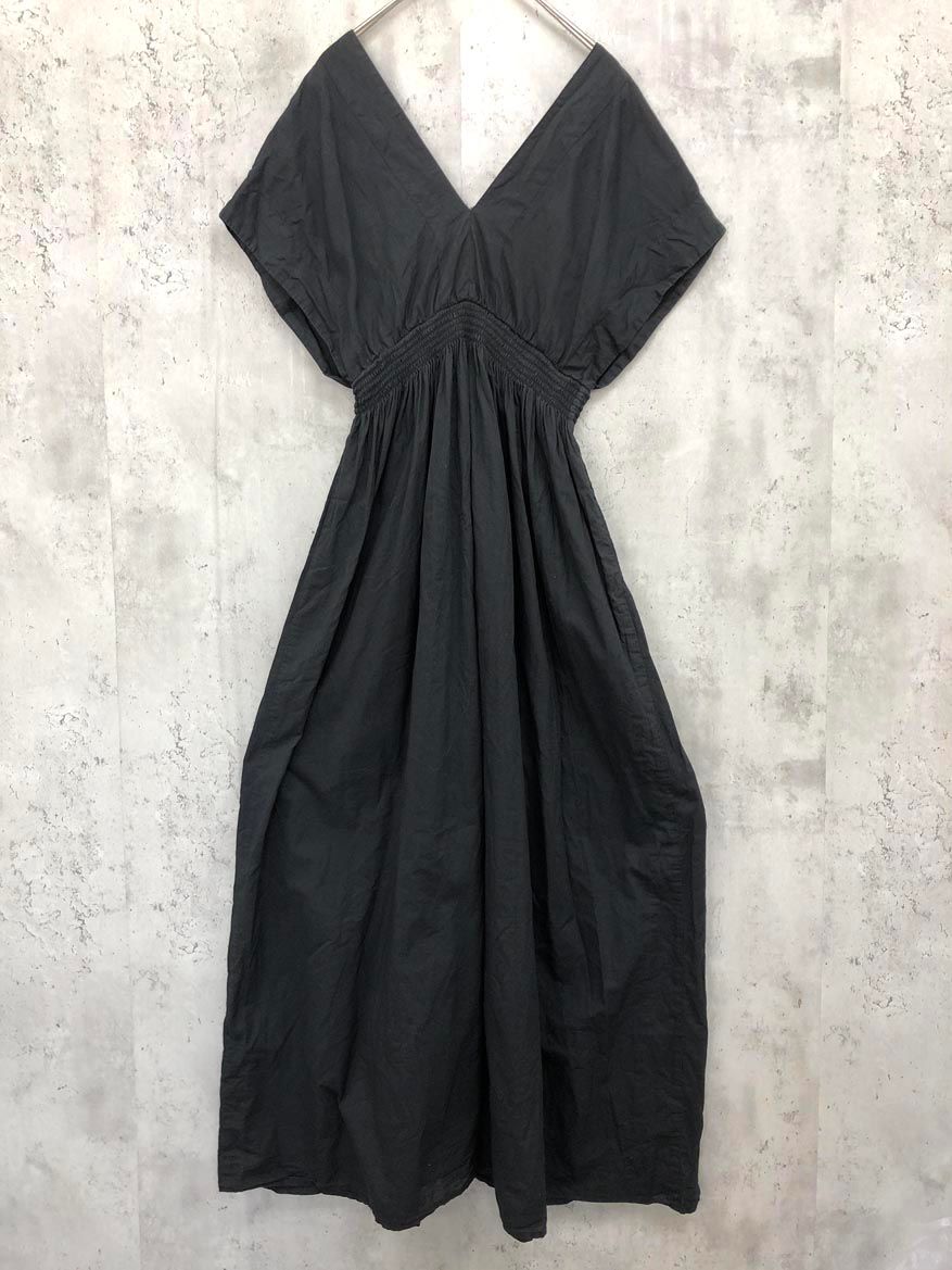 MARIHA マリハ 夏の光のドレス コットン 無地 Vネック ロング