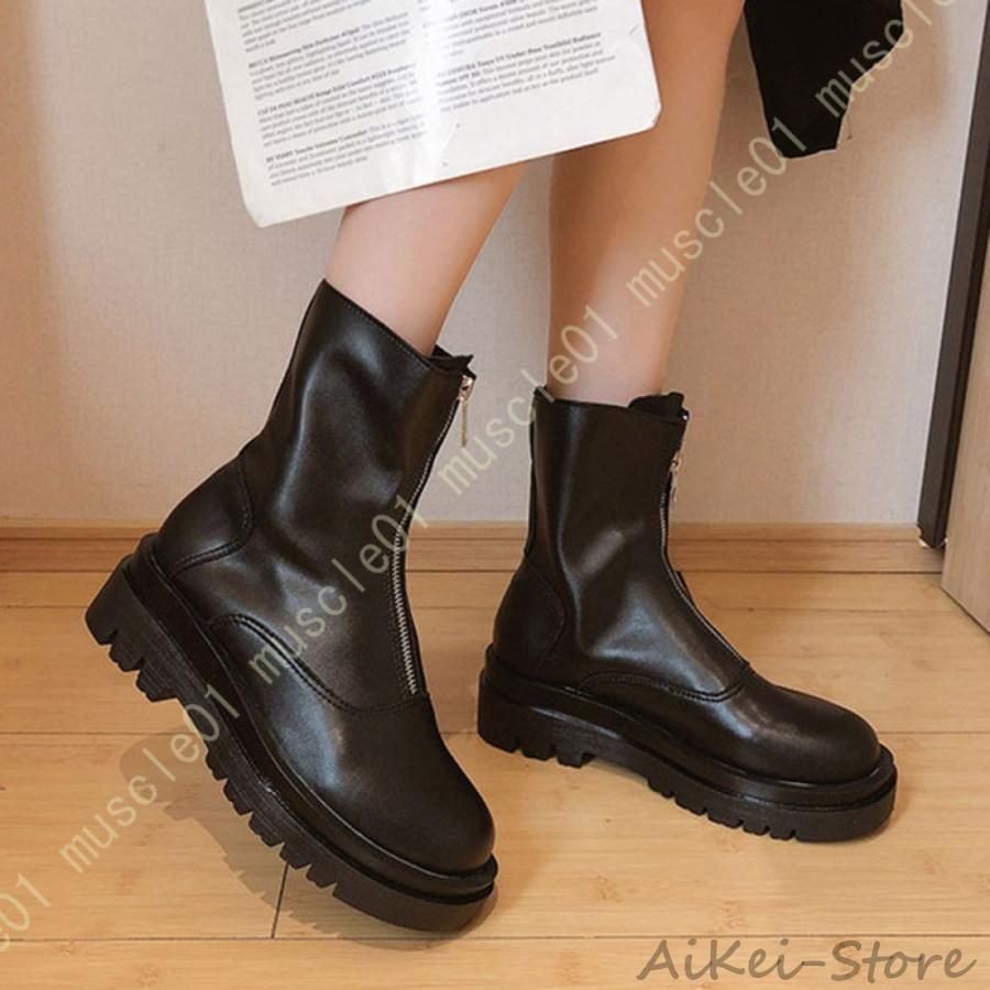 チャンキーヒール 美脚