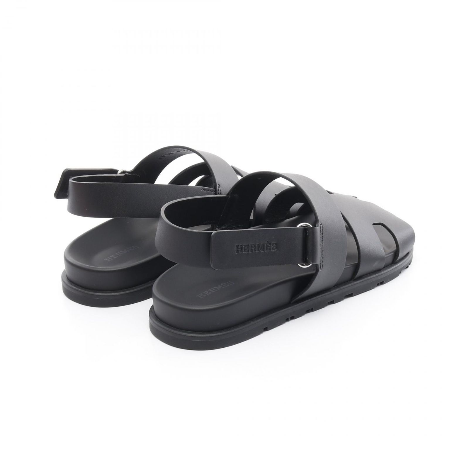 エルメス HERMES サンダル GENIUS ジニアス FR231695ZH BK レザー  