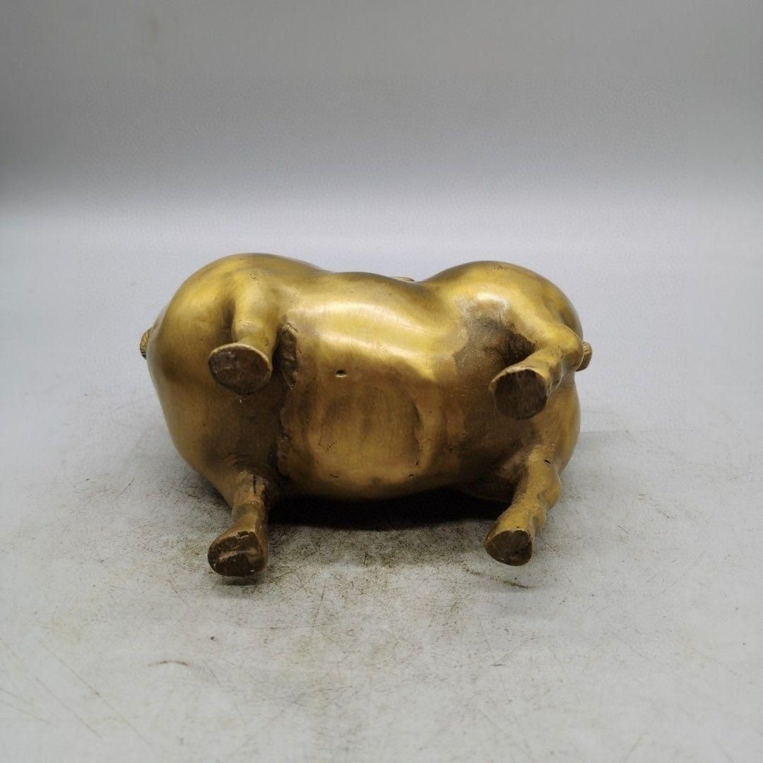銅製 唐馬 置物 書道具 文房具 動物装飾 装飾品 工芸品 美術品
