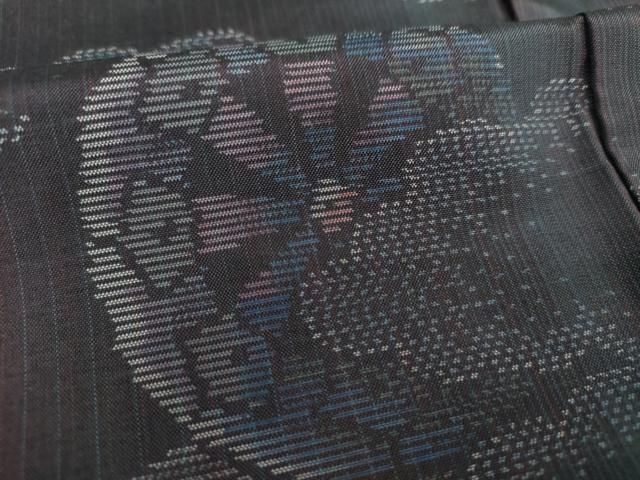 平和屋着物○本場大島紬 夢千代 雲取り源氏車 池田正一織物