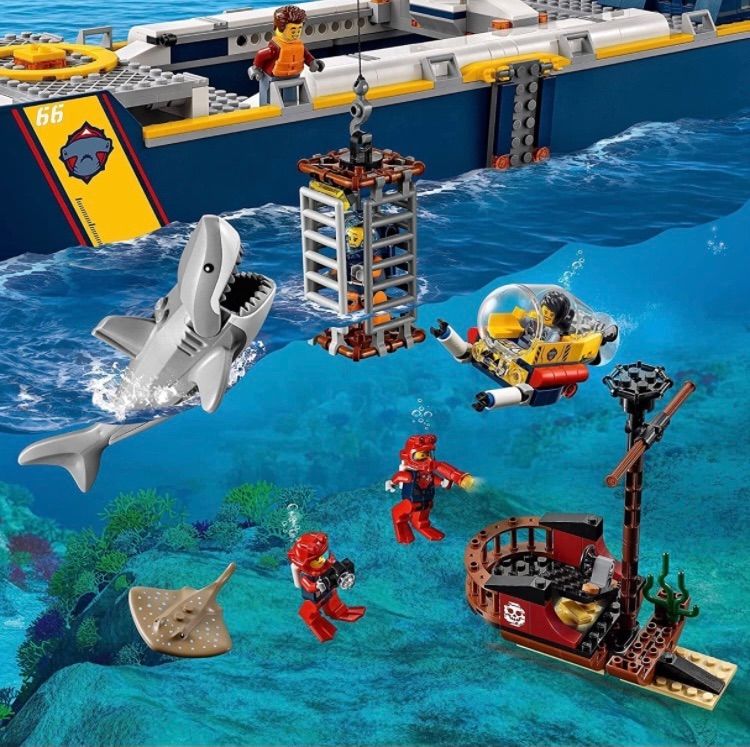 レアレゴ(LEGO) シティ 海の探検隊 海底探査船 60266 知育玩具