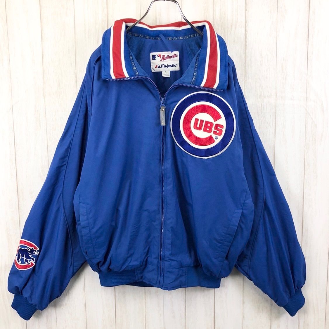 シカゴ・カブス】MLB ブルゾン ジャンパー 2XL majestic ブルー