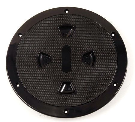 3個1セット ねじ込み式デッキプレート8インチ黒 DP84-B