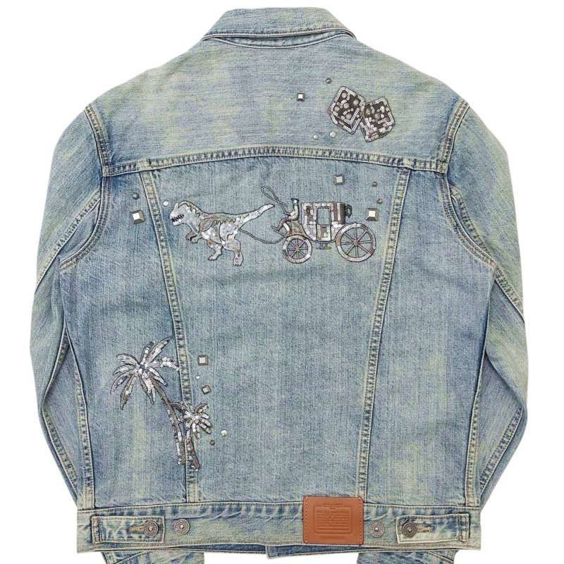コーチ COACH Embellished DENIM Jacket デニムジャケット G