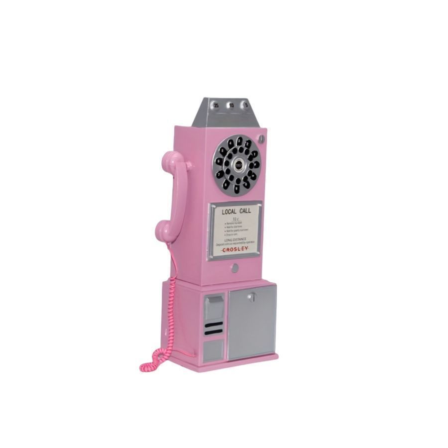 置物 オブジェ 電話ボックス ピンク 鉄 ヴィンテージ おしゃれ