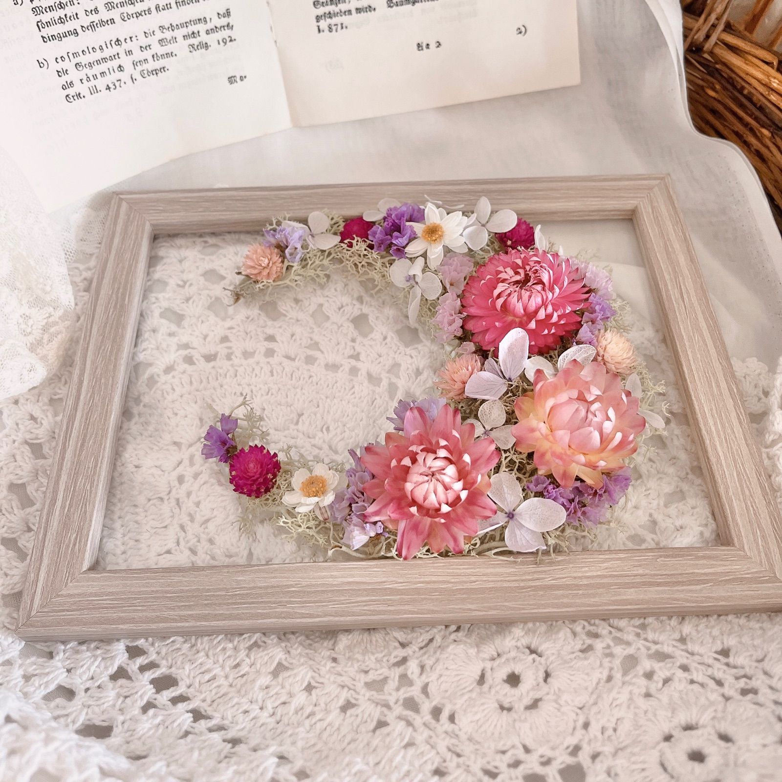 専用＊ドライフラワー ウェルカムフレーム(ハナカンザシ)