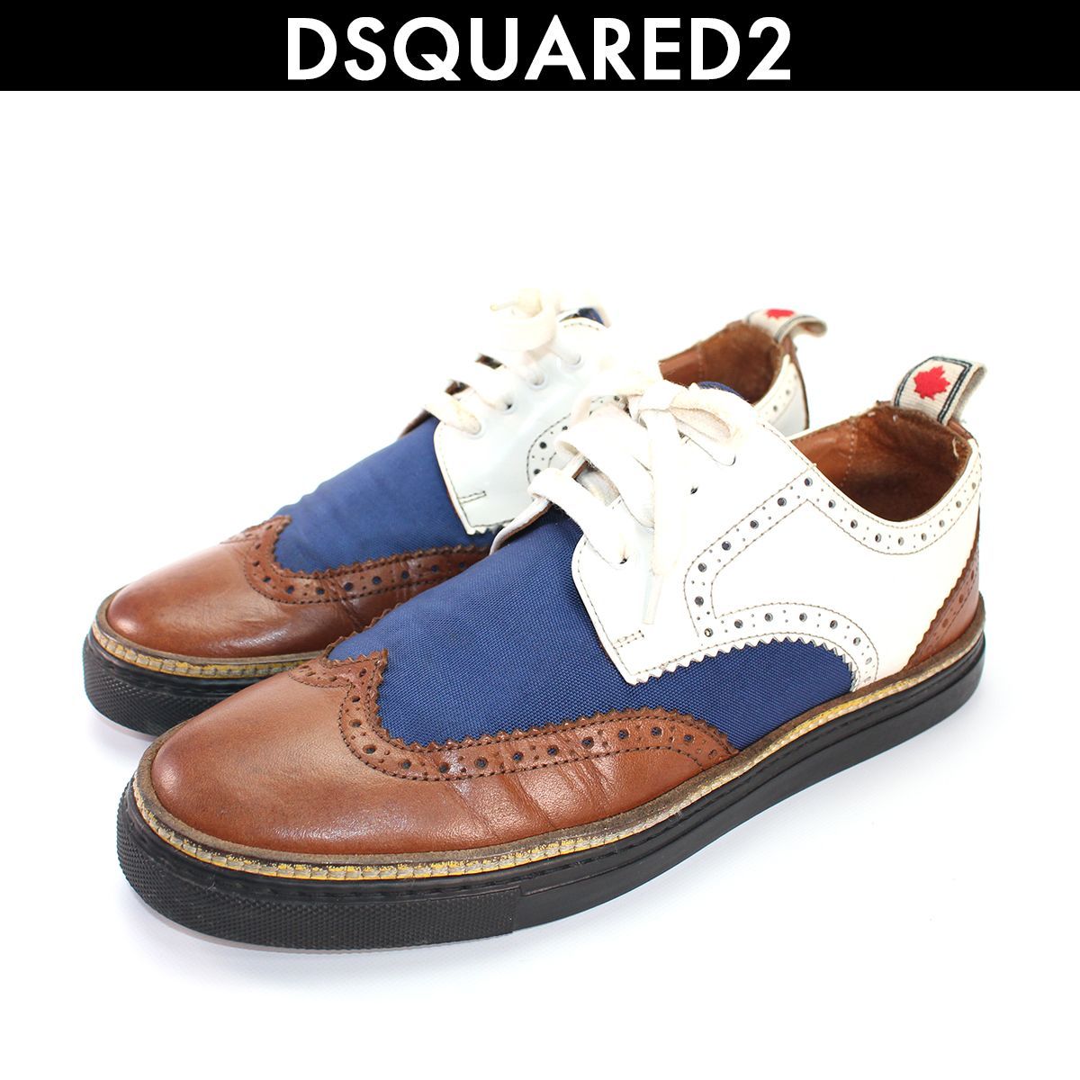 Dsquared2 ディースクエアード ウィングチップ レースアップシューズ