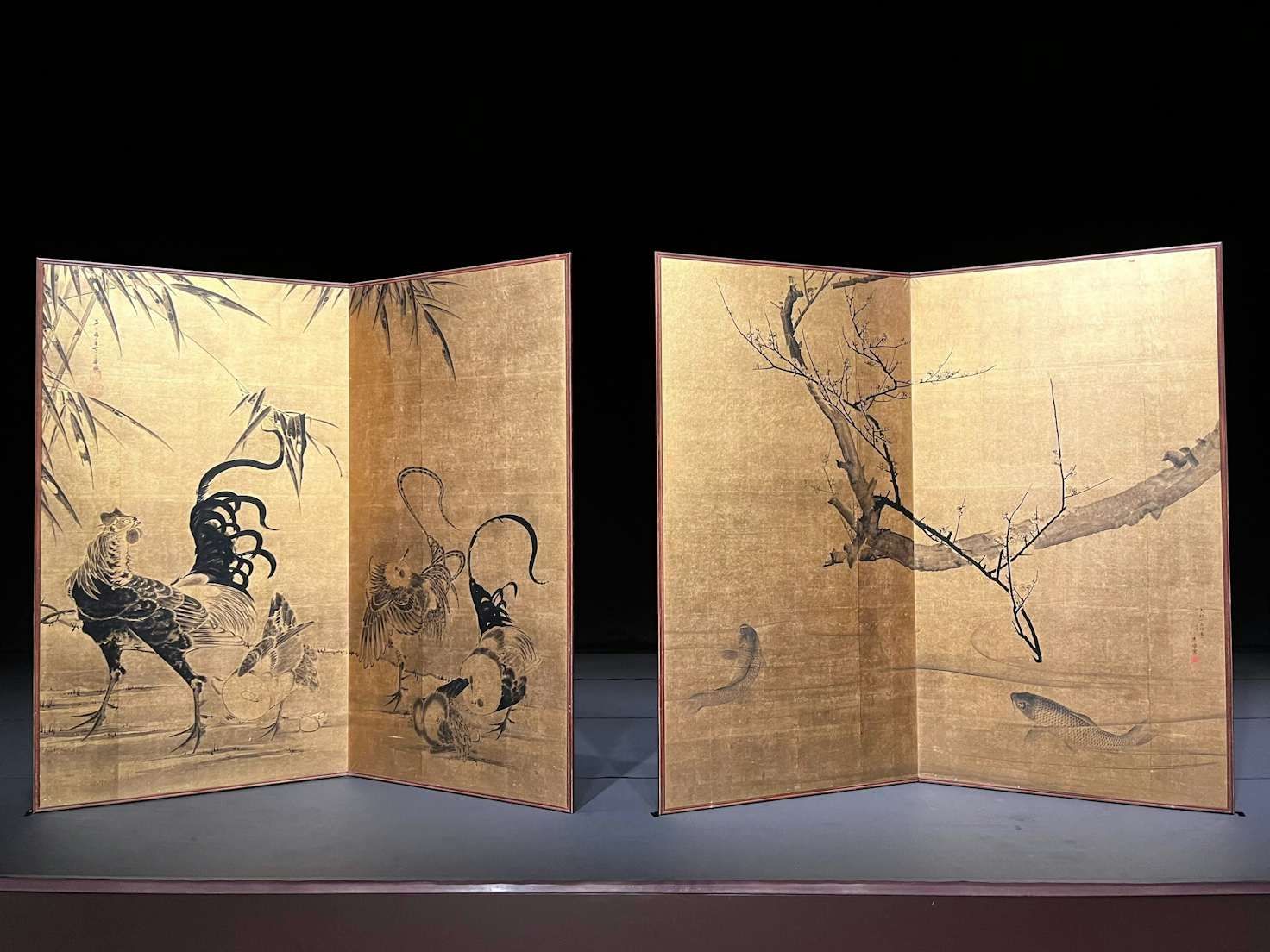 歳末特価】【伊藤若冲 円山応挙】送料込み 日本の鉱脈展 ポストカード3