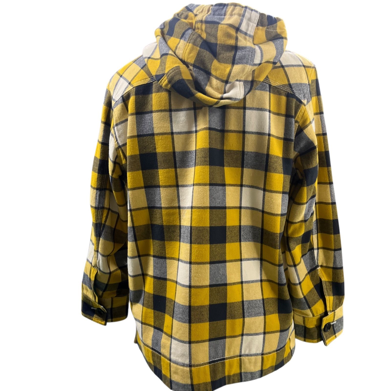 美品 ディーゼル DIESEL 黄色 チェック柄 中綿 ジャケット ブルゾン 