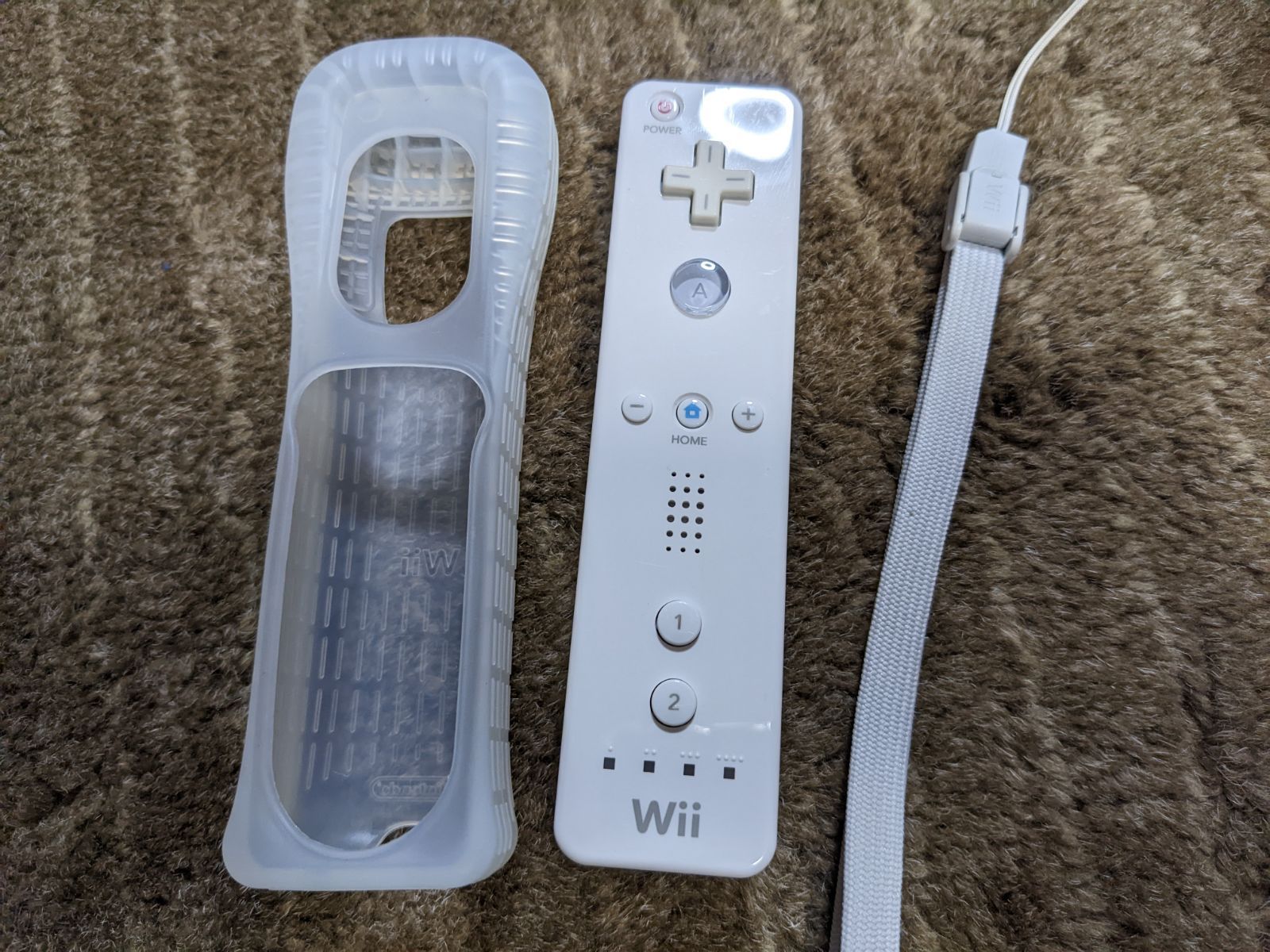 良品☆Wii リモコン コントローラー RVL-003 ストラップ ジャケット付