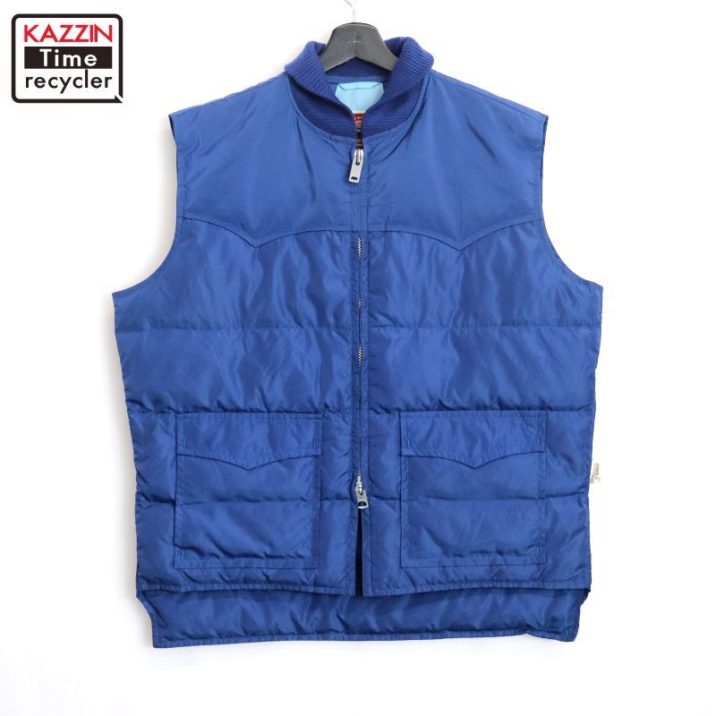 【激安大特価！】 vintage 80s PIONEER XLサイズ相当 メンズ ダウンベスト WEAR 邦楽