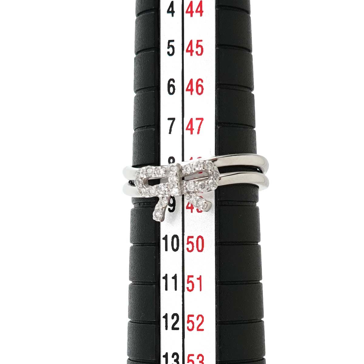 ポンテヴェキオ Ponte Vecchio リボン 8号 リング ダイヤ 0.14ct