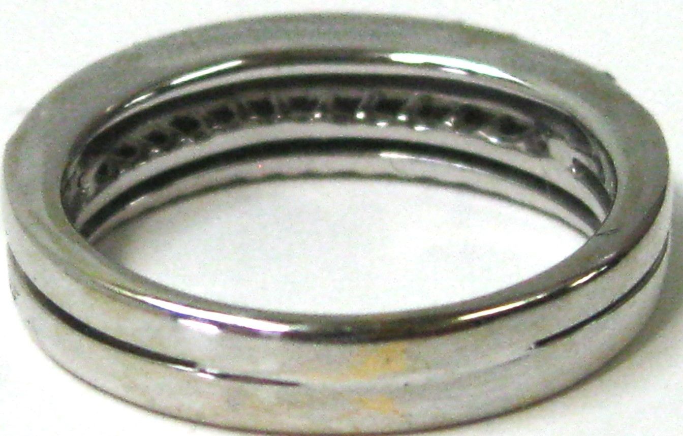 750 18金WG リング 指輪 イタリー製 ポンテヴェキオ ダイヤ0.33ct 
