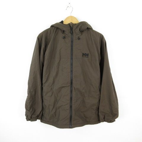 ヘリーハンセン HELLY HANSEN BERGEN LINING JACKET ベルゲンライニングジャケット 長袖 裏フリース 茶 ブラウン L *T266