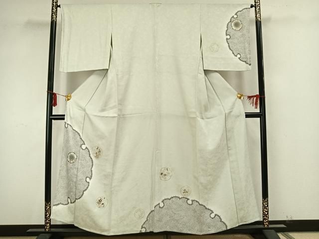 平和屋着物□訪問着 駒刺繍 総刺繍 鼓花文 横笛 正絹 逸品 DAAV2563qp