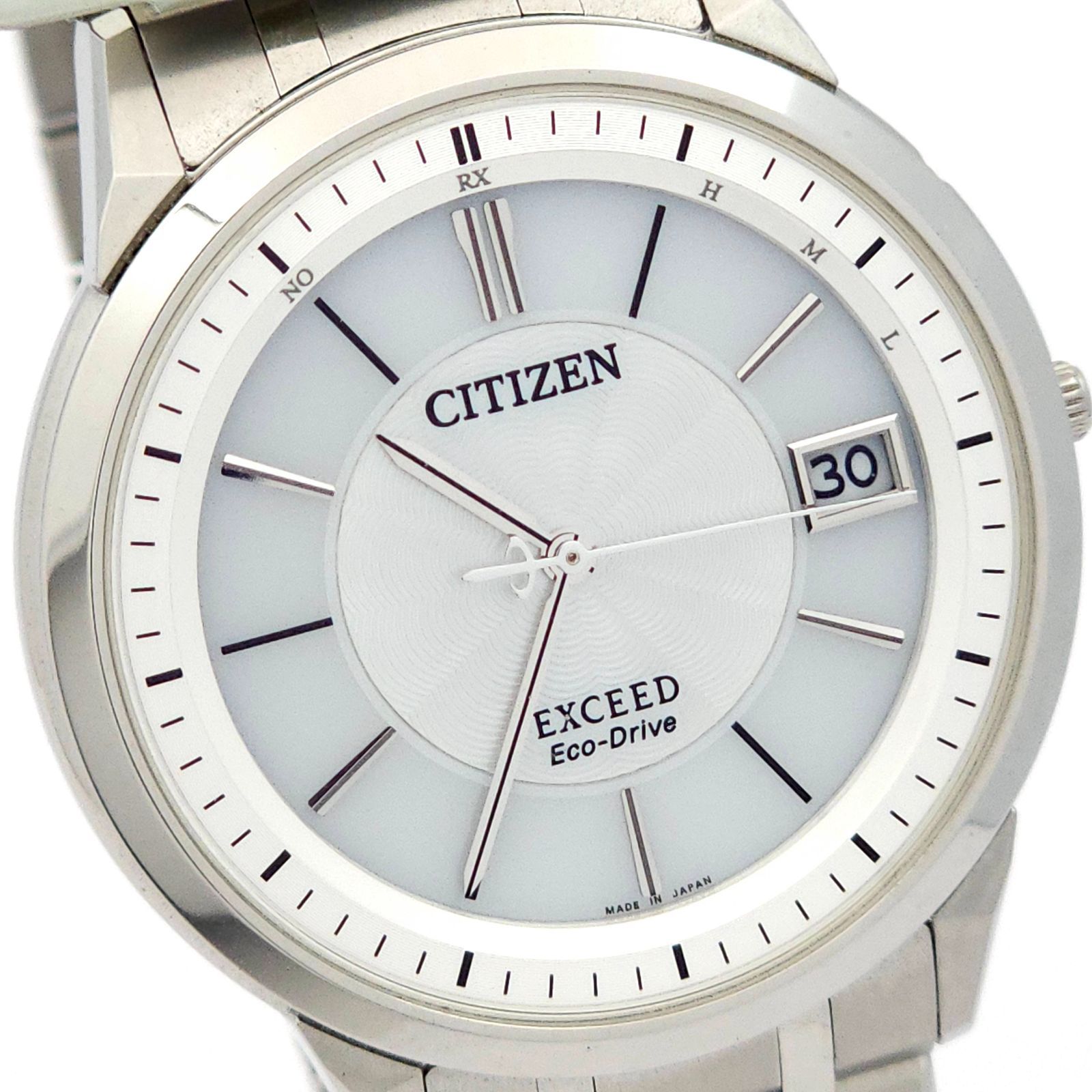 ☆美品 CITIZEN シチズン エクシード H113-T016189 ソーラー電波 動作 