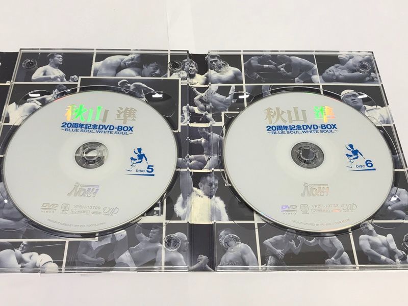 タバコ臭/Disc傷有】秋山準 20周年記念 DVD-BOX BLUE SOUL. WHITE SOUL 