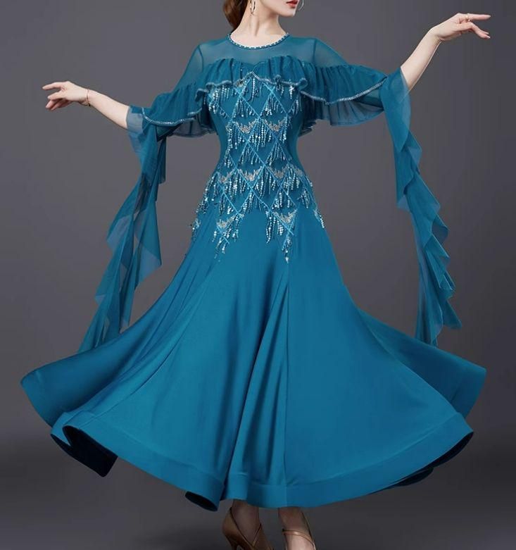 社交ダンスドレス スタンダードドレス 競技 デモ用 ルンバ オーダー