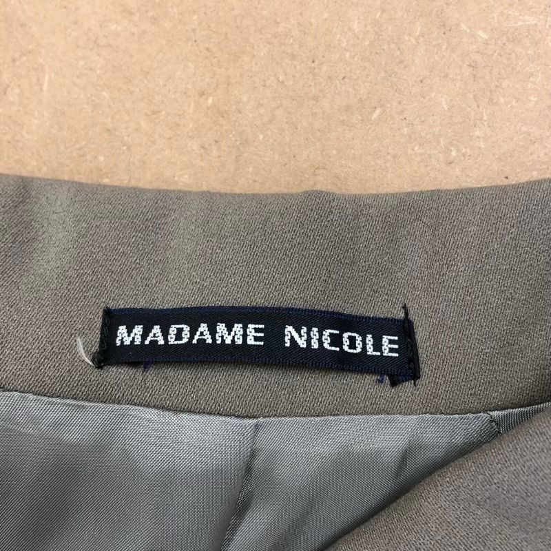 マダムニコル MADAME NICOLE コート ロング ニコル 腰ベルト 肩パット 