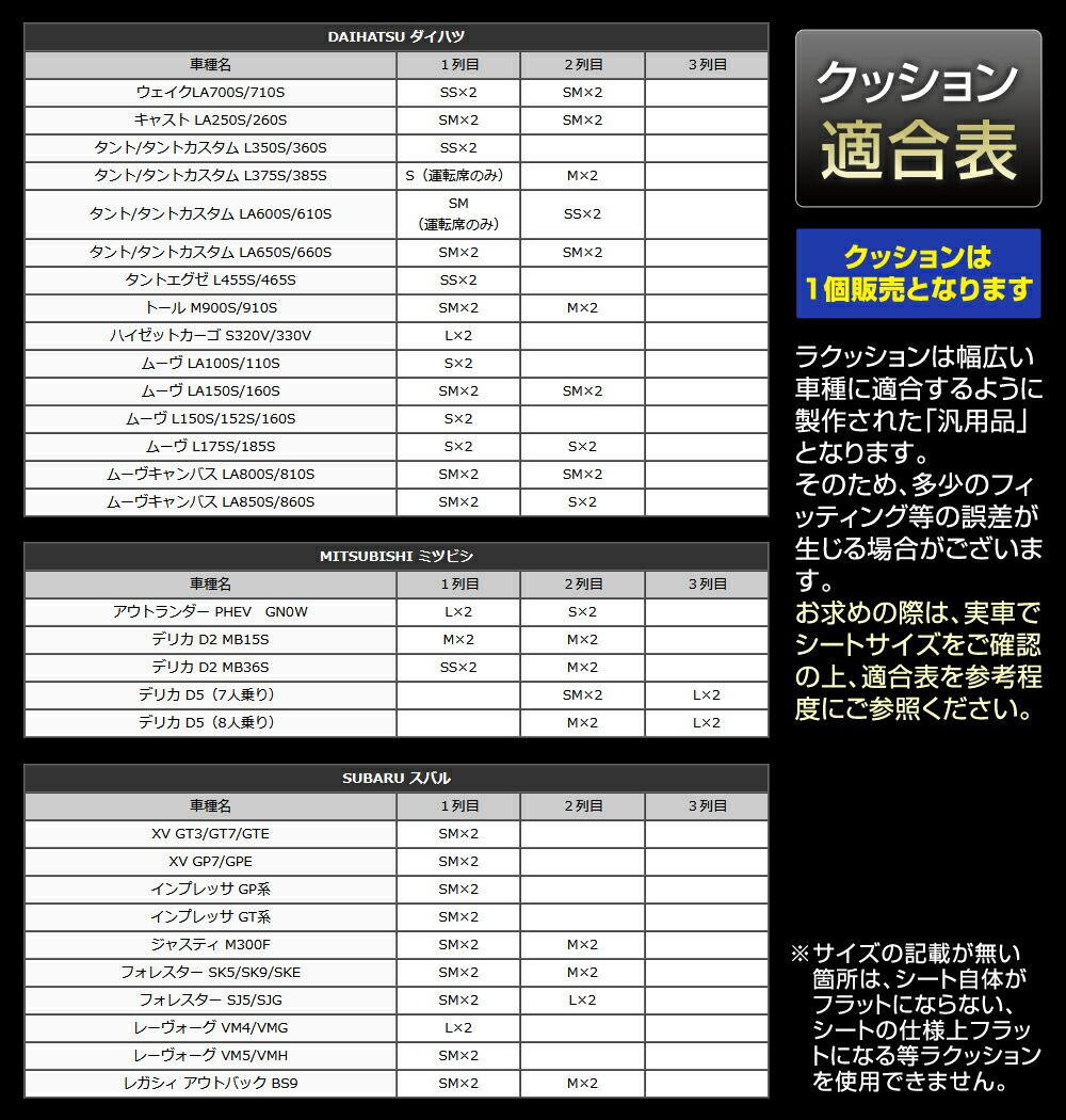 マット シートフラットクッション