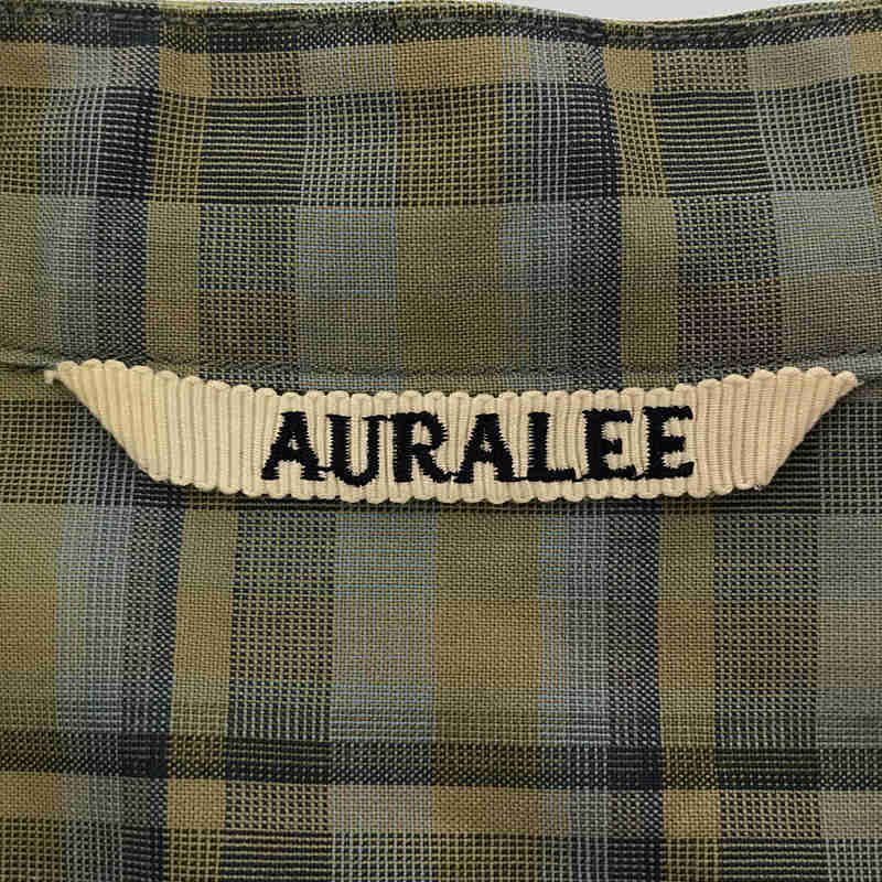 AURALEE / オーラリー | SUPER LIGHT WOOL CHECK SLEEVELESS SHIRTS 