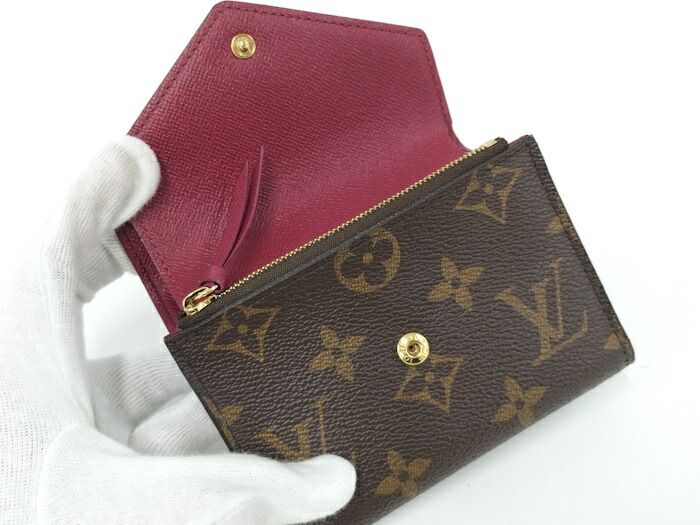 LOUIS VUITTON ポルトフォイユ ヴィクトリーヌ 三つ折り財布 モノグラム フューシャ M41938