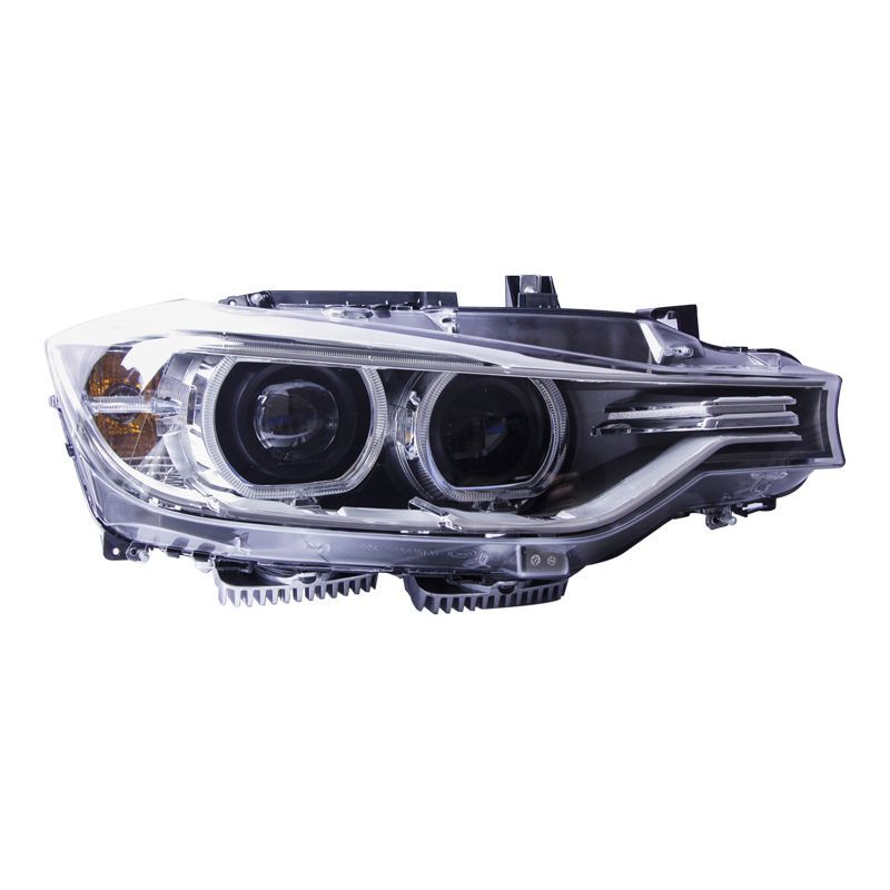 13-15年型BMW 3シリーズ用LEDデイライト＆ハイビーム搭載 天使の瞳 無加工で簡単交換 HID搭載ヘッドライト 左右セット