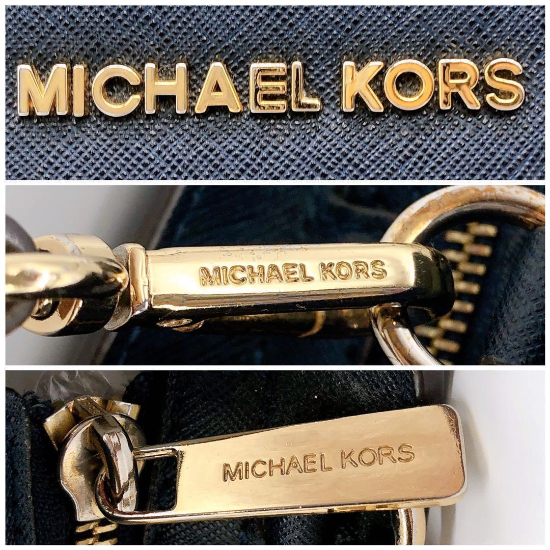 MICHAEL KORS マイケルコース ショルダーバッグ ネイビー×ホワイト 