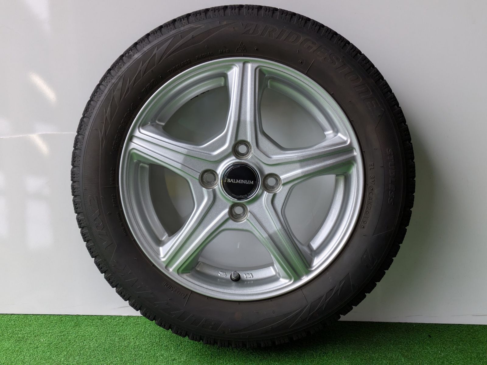 14インチアルミホイール付きスタッドレスタイヤ4本 155|65R14