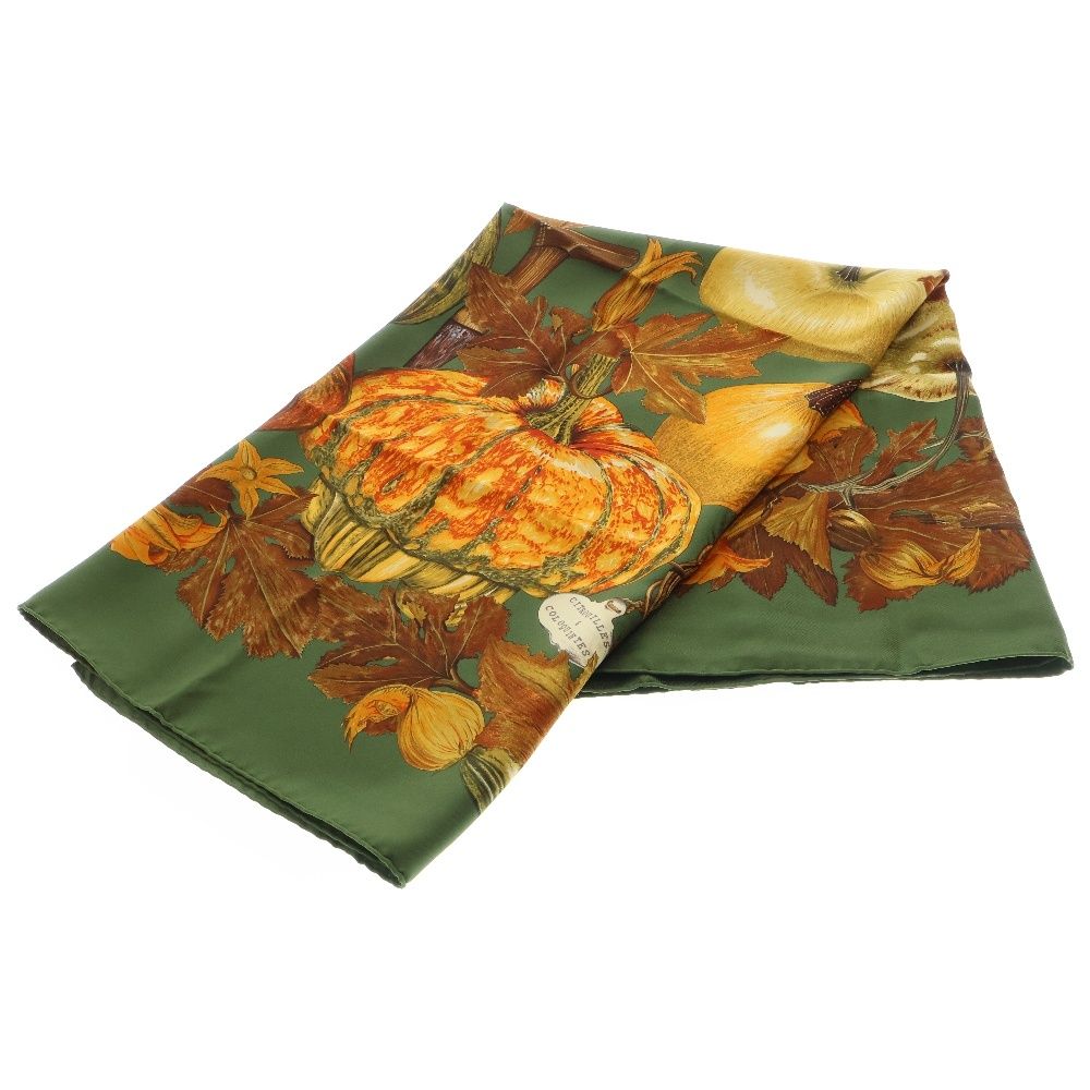 HERMES (エルメス) カレ90 カボチャとコロシント CITROUILLES ET