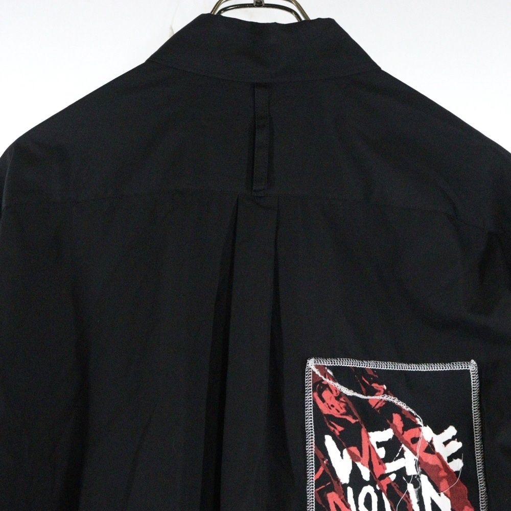 S'YTE ヨウジヤマモト オープンカラーシャツ 長袖シャツ ブラック サイト ヨウジヤマモト s'yte YOHJI YAMAMOTO オープンカラー