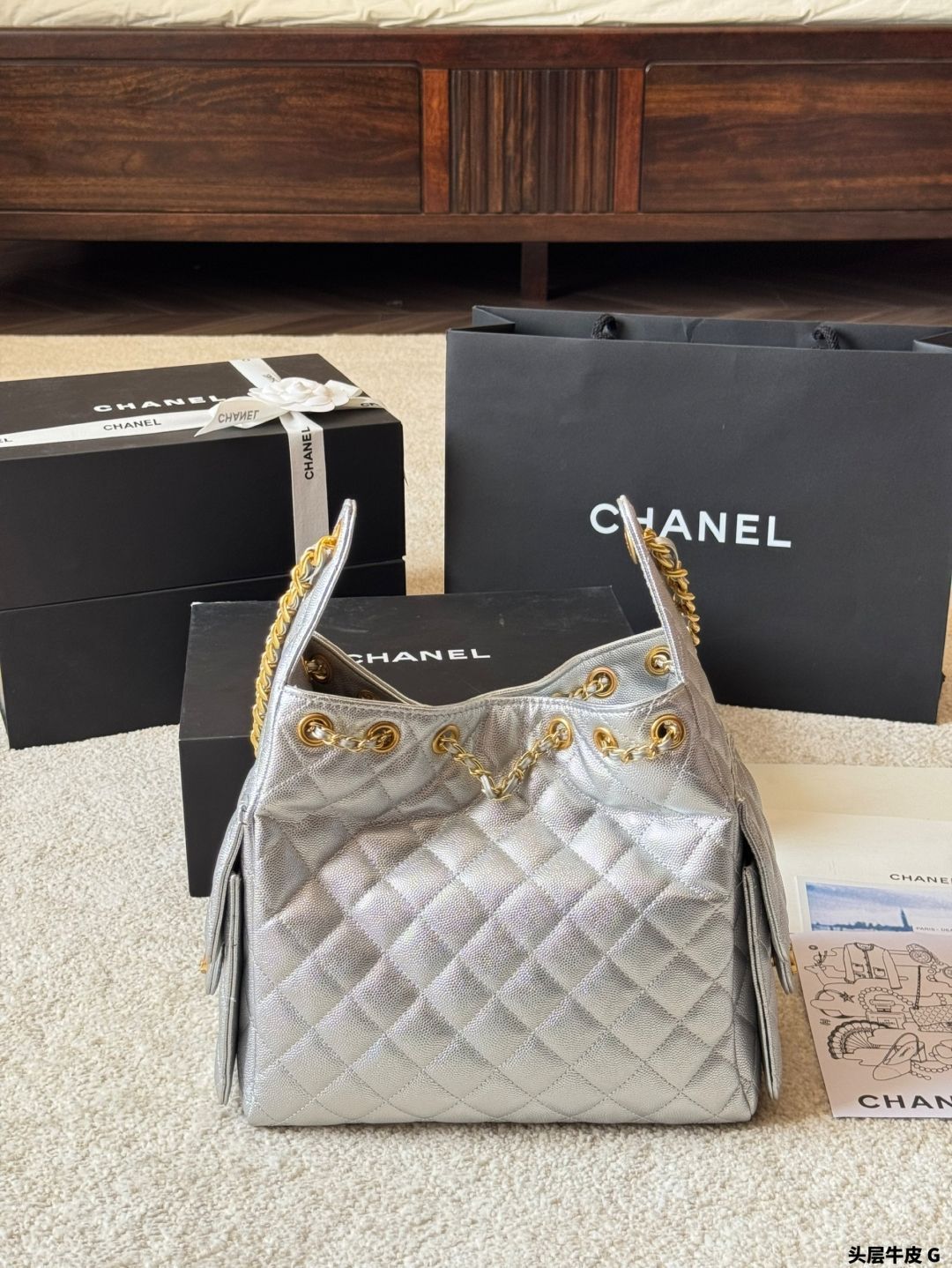 CHANEL 即購入禁止 Chanel Adjustable Strap WOC Black (AP2289) in Calfskin with