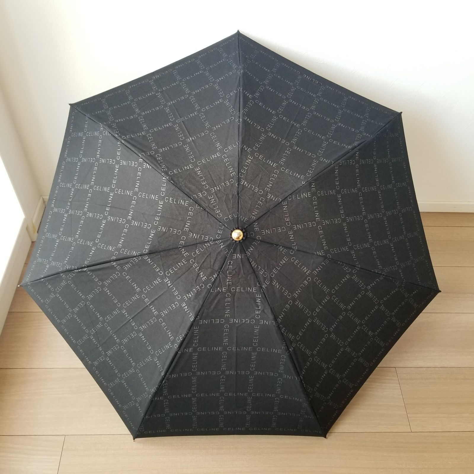 CELINE】晴雨兼用 日傘 折り畳み傘 オールドセリーヌ ブラック
