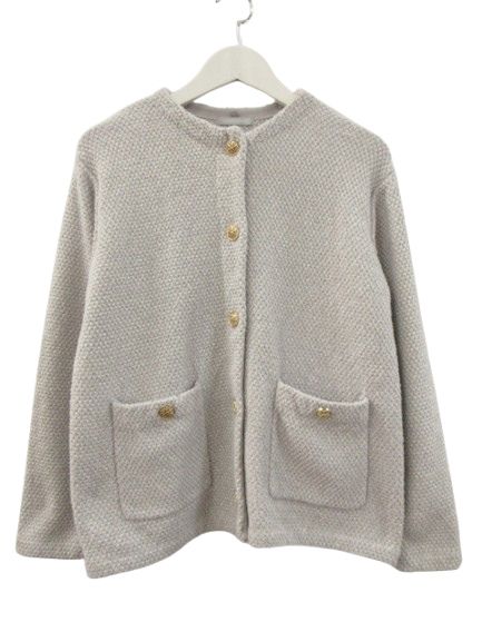 完売品【JILLbyJILLSTUART】美品！バイカラーツイードカーデ JILL by JILL STUART（ジルバイジルスチュアート）の「◇バイ