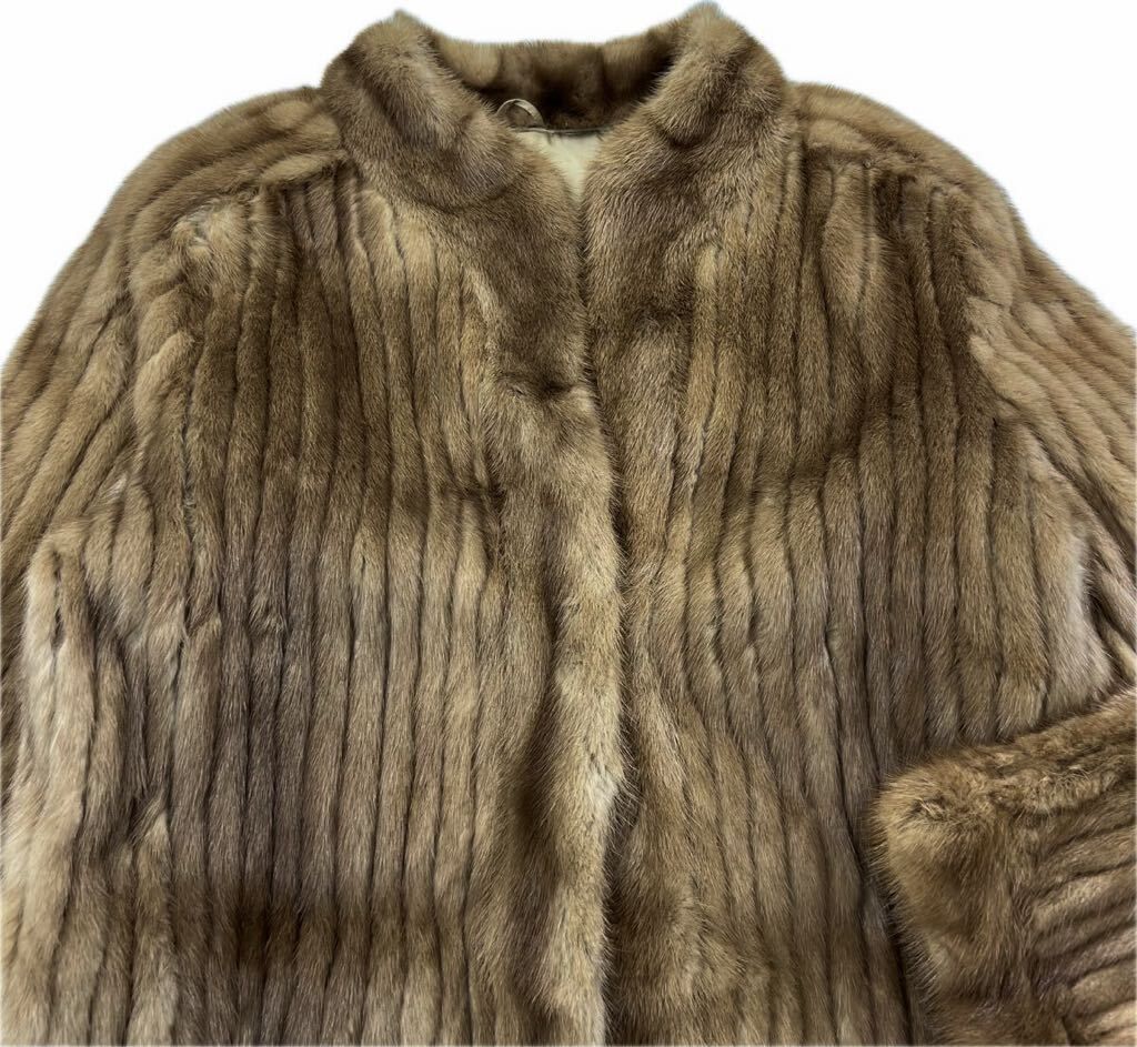 Josephine ☆ 高級 ミンク ファーコート ハーフコート 本毛皮 リアル