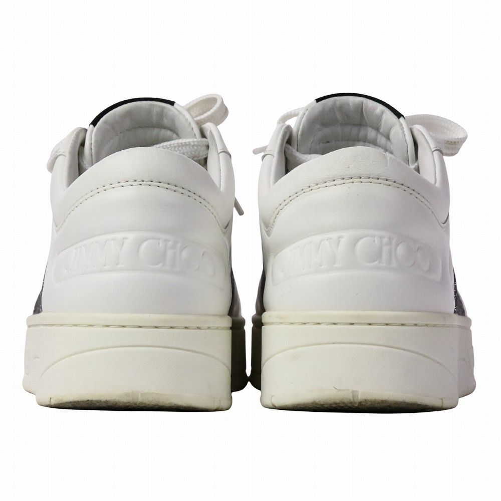 良品 JIMMY CHOO ジミーチュウ HAWAII/F グリッター ローカット レザー 