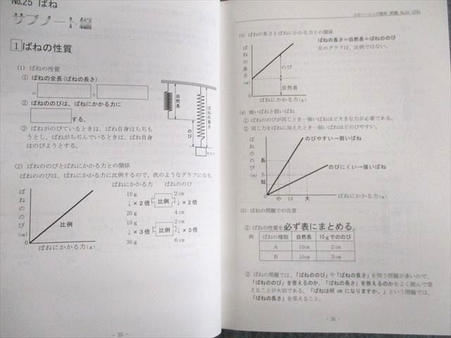 UQ02-049 希学園 小5 ベーシック理科 オリジナルテキスト 問題編/解答