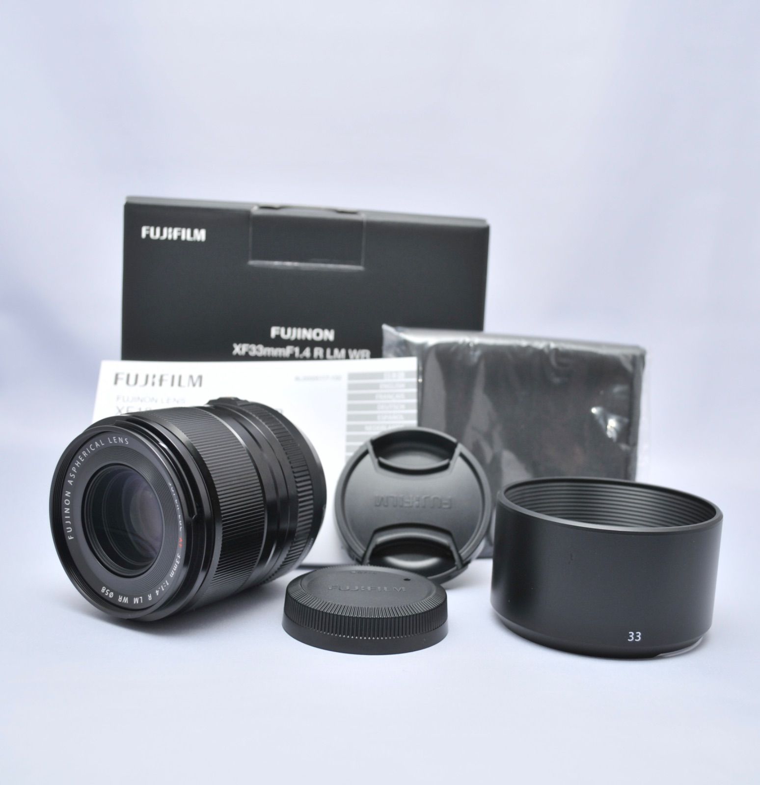 FUJIFILM フジノンXF33mm F1.4R LM WRレンズフィルター付 FUJIFILM